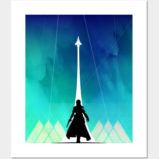 Warlock silhouette Posters and Art